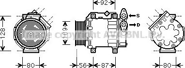 Prasco VOAK188 - Kompresors, Gaisa kond. sistēma www.autospares.lv