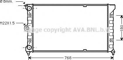 Prasco VW2037 - Radiators, Motora dzesēšanas sistēma www.autospares.lv