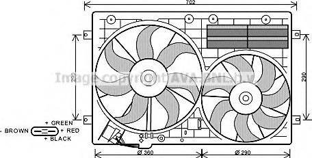 Prasco VW7529 - Ventilators, Motora dzesēšanas sistēma www.autospares.lv