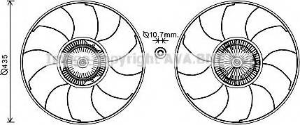 Prasco VWC332 - Ventilators, Motora dzesēšanas sistēma www.autospares.lv