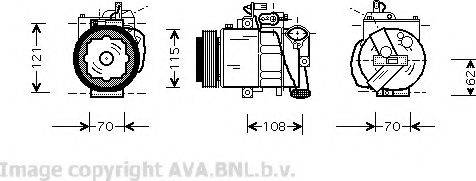 Prasco VWK064 - Kompresors, Gaisa kond. sistēma www.autospares.lv