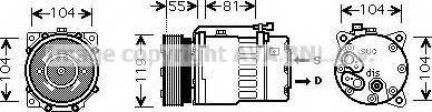 Prasco VWK270 - Kompresors, Gaisa kond. sistēma www.autospares.lv