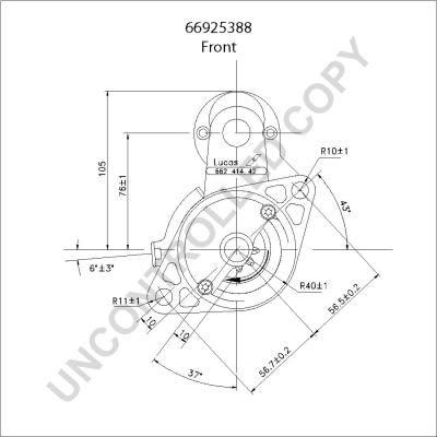 Prestolite Electric 66925388 - Starteris www.autospares.lv