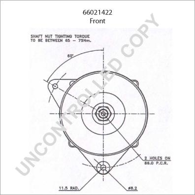 Prestolite Electric 66021422 - Ģenerators autospares.lv