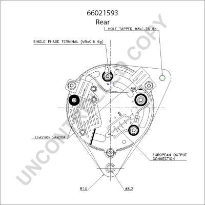 Prestolite Electric 66021593 - Ģenerators www.autospares.lv