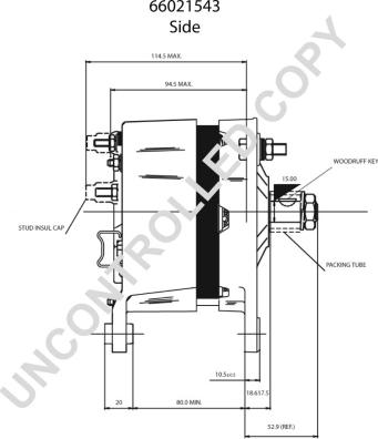 Prestolite Electric 66021543 - Генератор www.autospares.lv