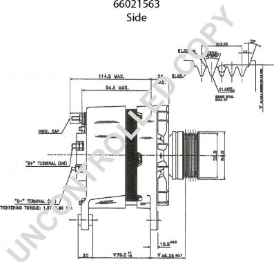 Prestolite Electric 66021563 - Ģenerators www.autospares.lv