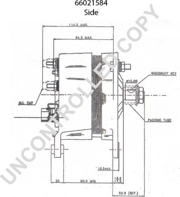 Prestolite Electric 66021584 - Ģenerators www.autospares.lv