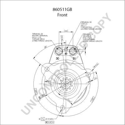 Prestolite Electric 860511GB - Starteris www.autospares.lv