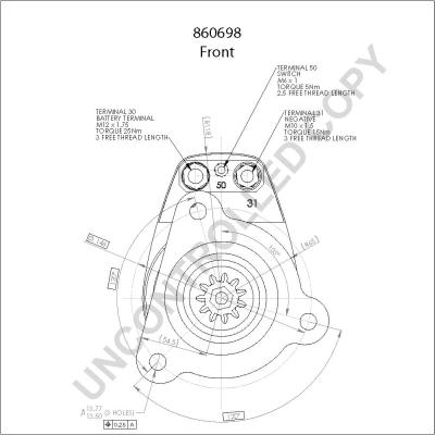 Prestolite Electric 860698GB - Starteris www.autospares.lv