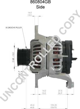 Prestolite Electric 860804GB - Ģenerators autospares.lv