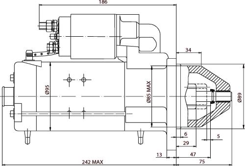 Prestolite Electric 861053 - Starteris www.autospares.lv