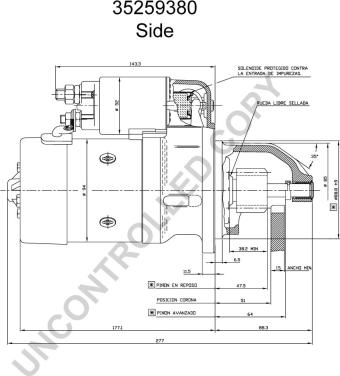 Prestolite Electric 35259380 - Starteris www.autospares.lv