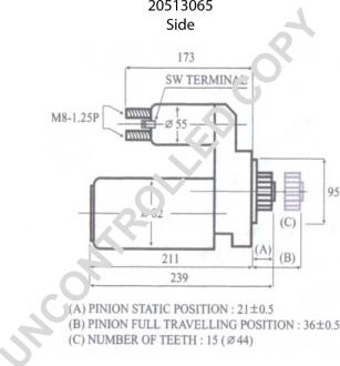 Prestolite Electric 20513065 - Starteris www.autospares.lv