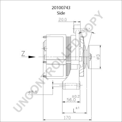 Prestolite Electric 20100743 - Ģenerators www.autospares.lv