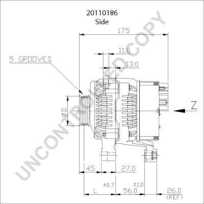 Prestolite Electric 20110186 - Ģenerators www.autospares.lv