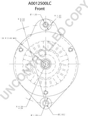 Prestolite Electric A0012500LC - Ģenerators autospares.lv