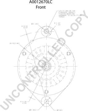 Prestolite Electric A0012670LC - Ģenerators www.autospares.lv