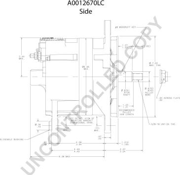 Prestolite Electric A0012670LC - Ģenerators www.autospares.lv