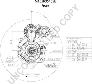 Prestolite Electric M105R3510SE - Starteris autospares.lv