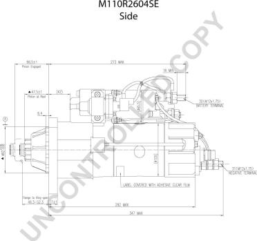 Prestolite Electric M110R2604SE - Starteris www.autospares.lv