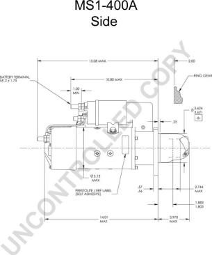 Prestolite Electric MS1-400A - Starteris www.autospares.lv