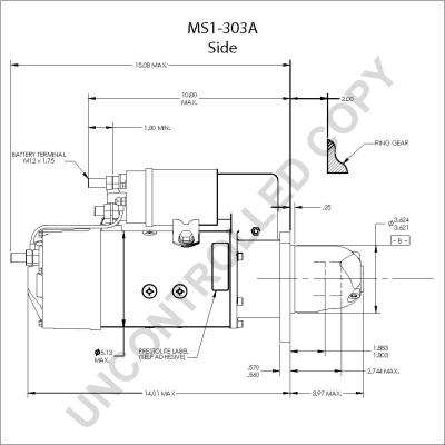 Prestolite Electric MS1-303A - Starteris www.autospares.lv