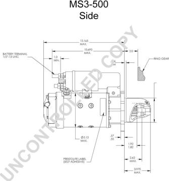 Prestolite Electric MS3-500 - Starteris www.autospares.lv