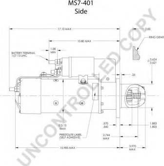 Prestolite Electric MS7-401A - Starteris www.autospares.lv