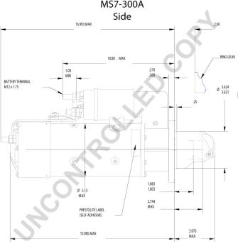 Prestolite Electric MS7-300A - Starteris autospares.lv