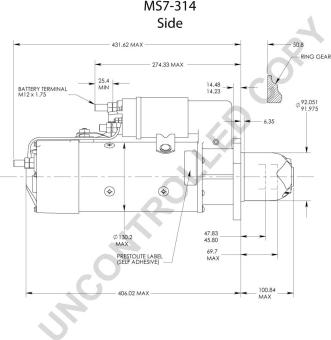 Prestolite Electric MS7-314 - Starteris autospares.lv