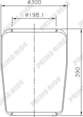 Prime-Ride 9010 - Pneimoatsperes spilvens, Pneimopiekare autospares.lv