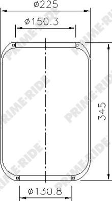 Prime-Ride 9113 - Pneimoatsperes spilvens, Pneimopiekare autospares.lv