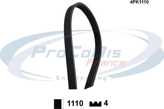 Procodis France 4PK1110 - Ķīļrievu siksna autospares.lv