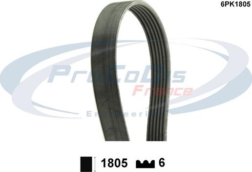 Procodis France 6PK1805 - Поликлиновой ремень www.autospares.lv