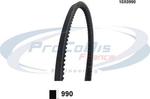 Procodis France 10X0990 - Клиновой ремень, поперечные рёбра www.autospares.lv