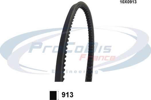 Procodis France 10X0913 - Клиновой ремень, поперечные рёбра www.autospares.lv