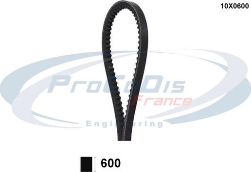 Procodis France 10X0600 - Клиновой ремень, поперечные рёбра www.autospares.lv