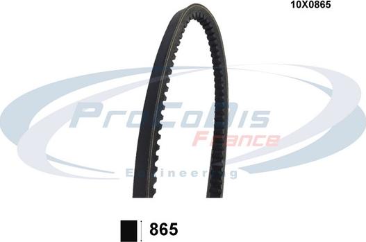 Procodis France 10X0865 - Клиновой ремень, поперечные рёбра www.autospares.lv