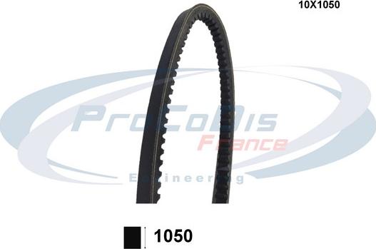 Procodis France 10X1050 - Клиновой ремень, поперечные рёбра www.autospares.lv