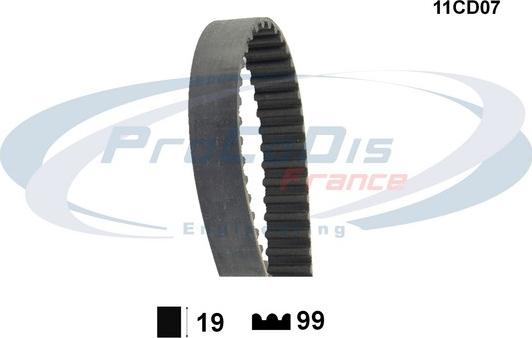 Procodis France 11CD07 - Timing Belt www.autospares.lv