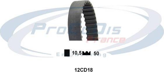 Procodis France 12CD18 - Timing Belt www.autospares.lv