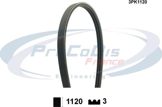 Procodis France 3PK1120 - Ķīļrievu siksna www.autospares.lv