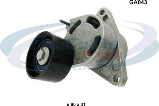 Procodis France GA043 - Натяжитель, поликлиновый ремень www.autospares.lv