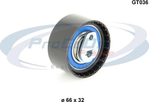 Procodis France GT036 - Tensioner Pulley, timing belt www.autospares.lv