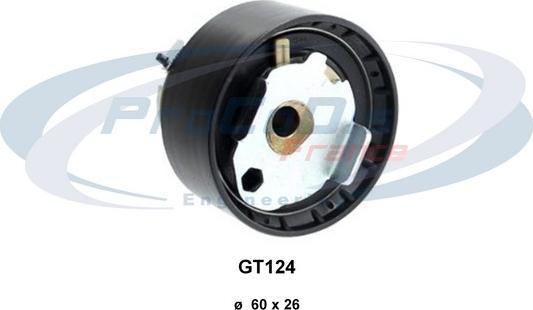 Procodis France GT124 - Натяжной ролик, зубчатый ремень ГРМ www.autospares.lv