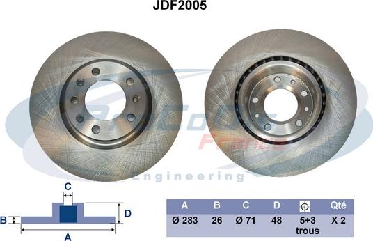 Procodis France JDF2005 - Bremžu diski autospares.lv