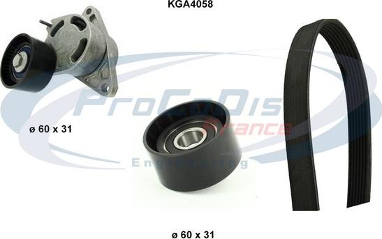 Procodis France KGA4058 - Поликлиновый ременный комплект www.autospares.lv