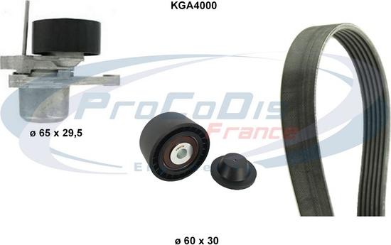 Procodis France KGA4000 - V-Ribbed Belt Set www.autospares.lv