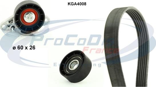 Procodis France KGA4008 - Поликлиновый ременный комплект www.autospares.lv